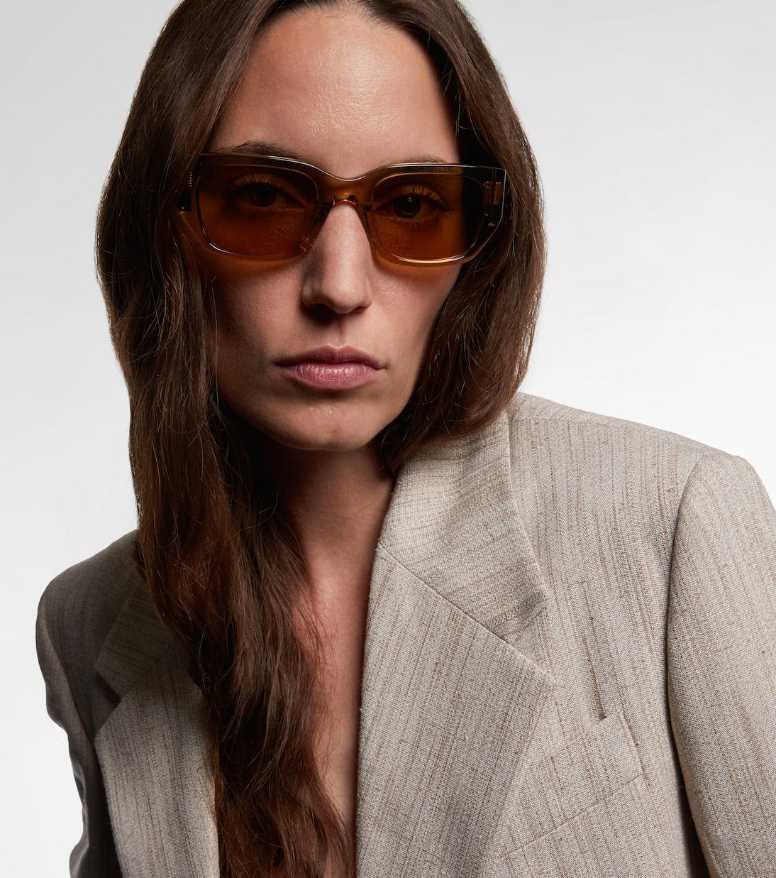 Bottega Veneta - Intrecciato rectangular sunglasses