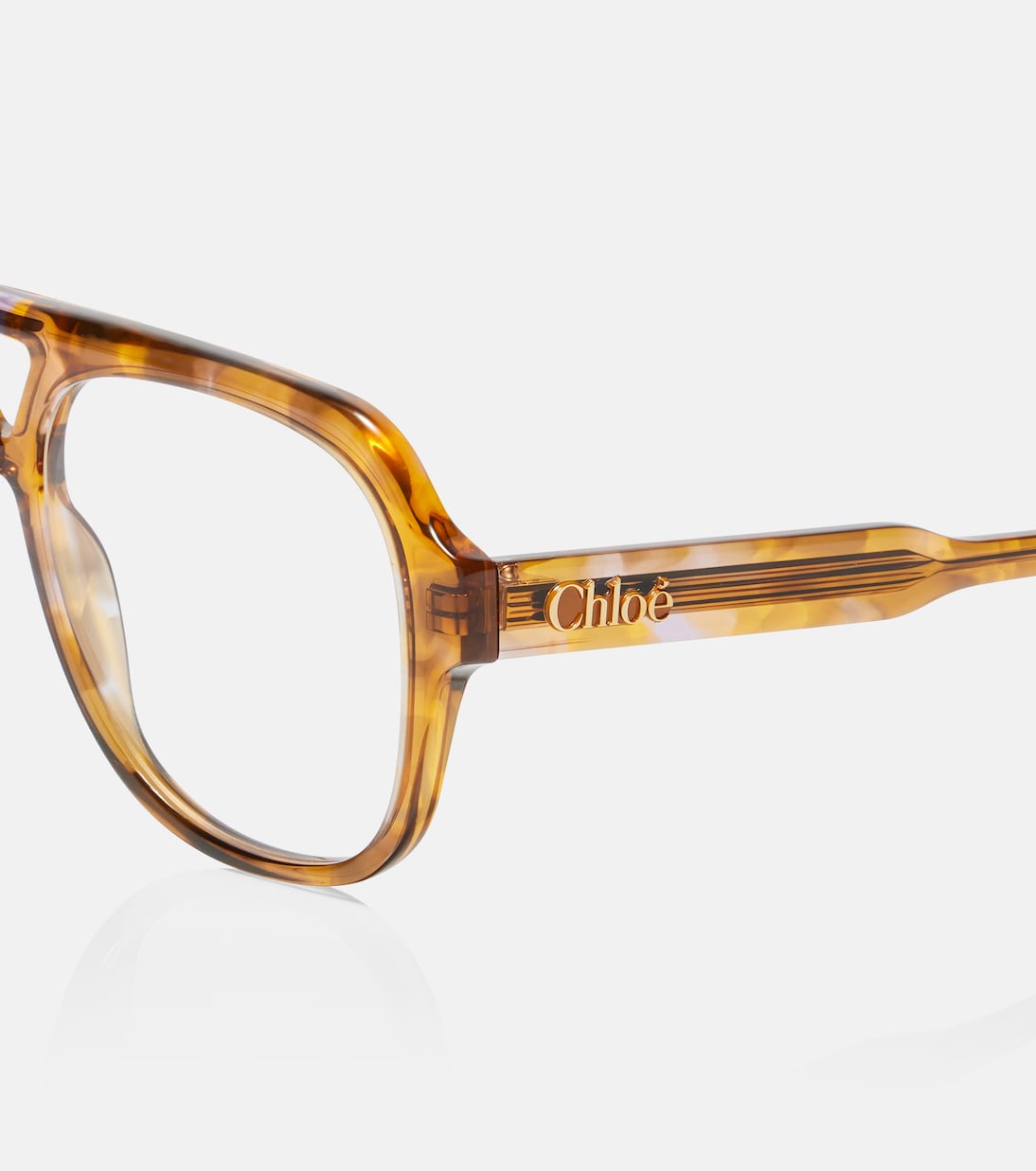 Chloé - Optical Native oversized aviator glasses