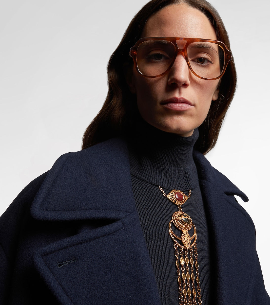Chloé - Optical Native oversized aviator glasses