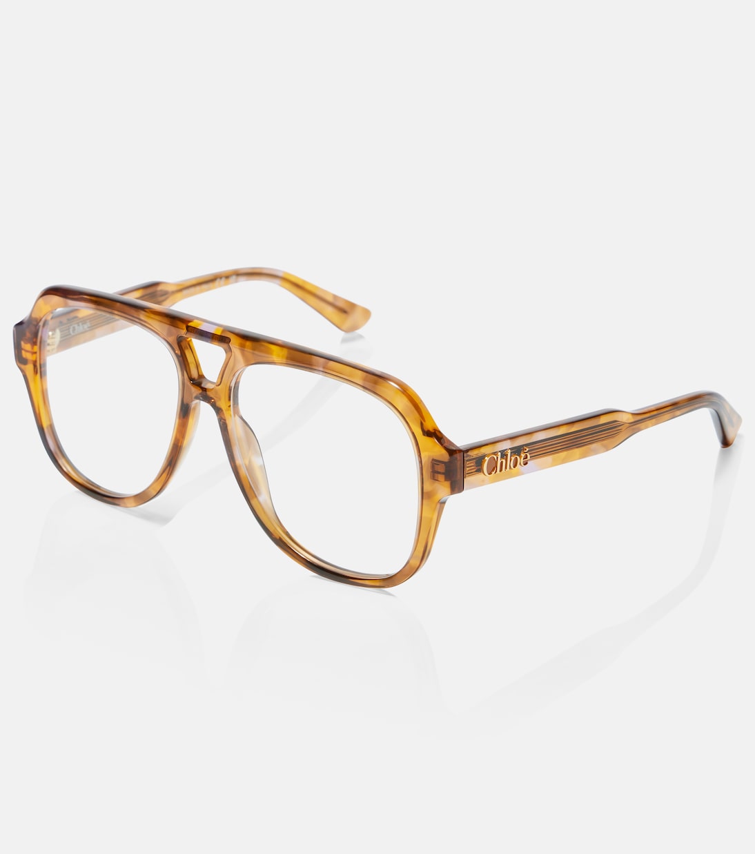 Chloé - Optical Native oversized aviator glasses