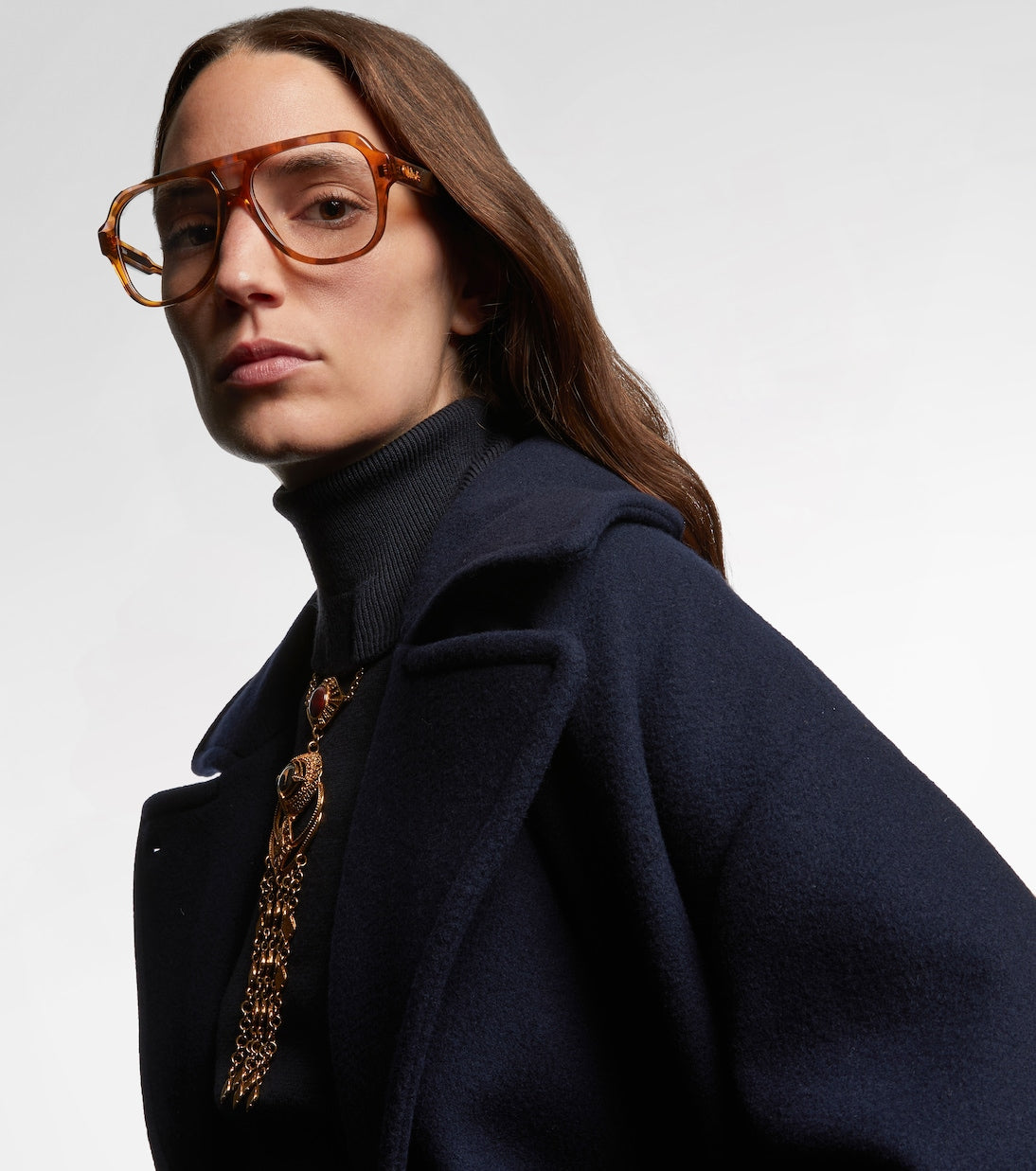 Chloé - Optical Native oversized aviator glasses