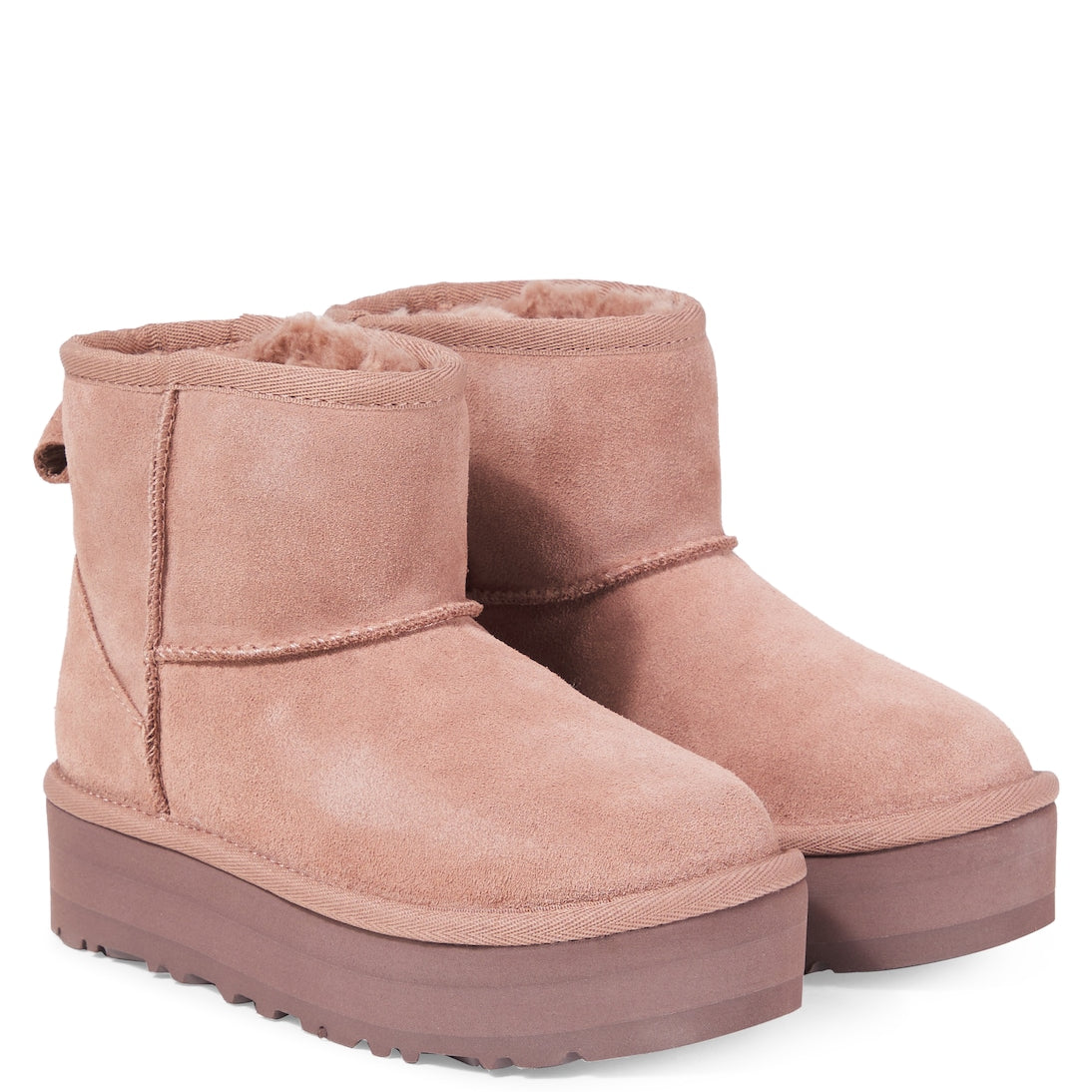 UGG Kids - Classic Mini suede platform boots