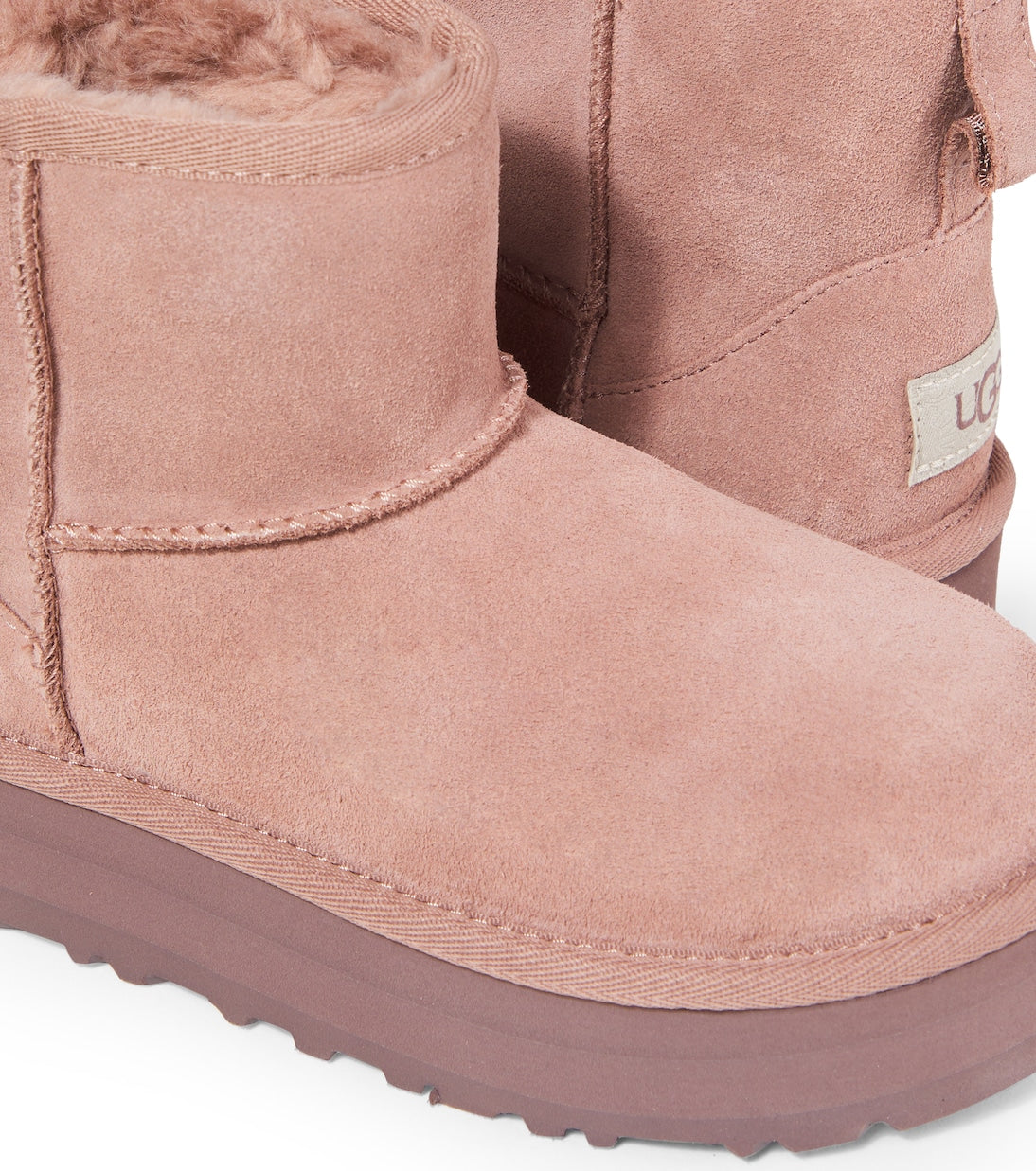 UGG Kids - Classic Mini suede platform boots