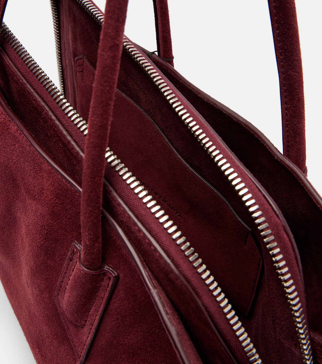 The Attico - La Passeggiata Medium suede tote bag