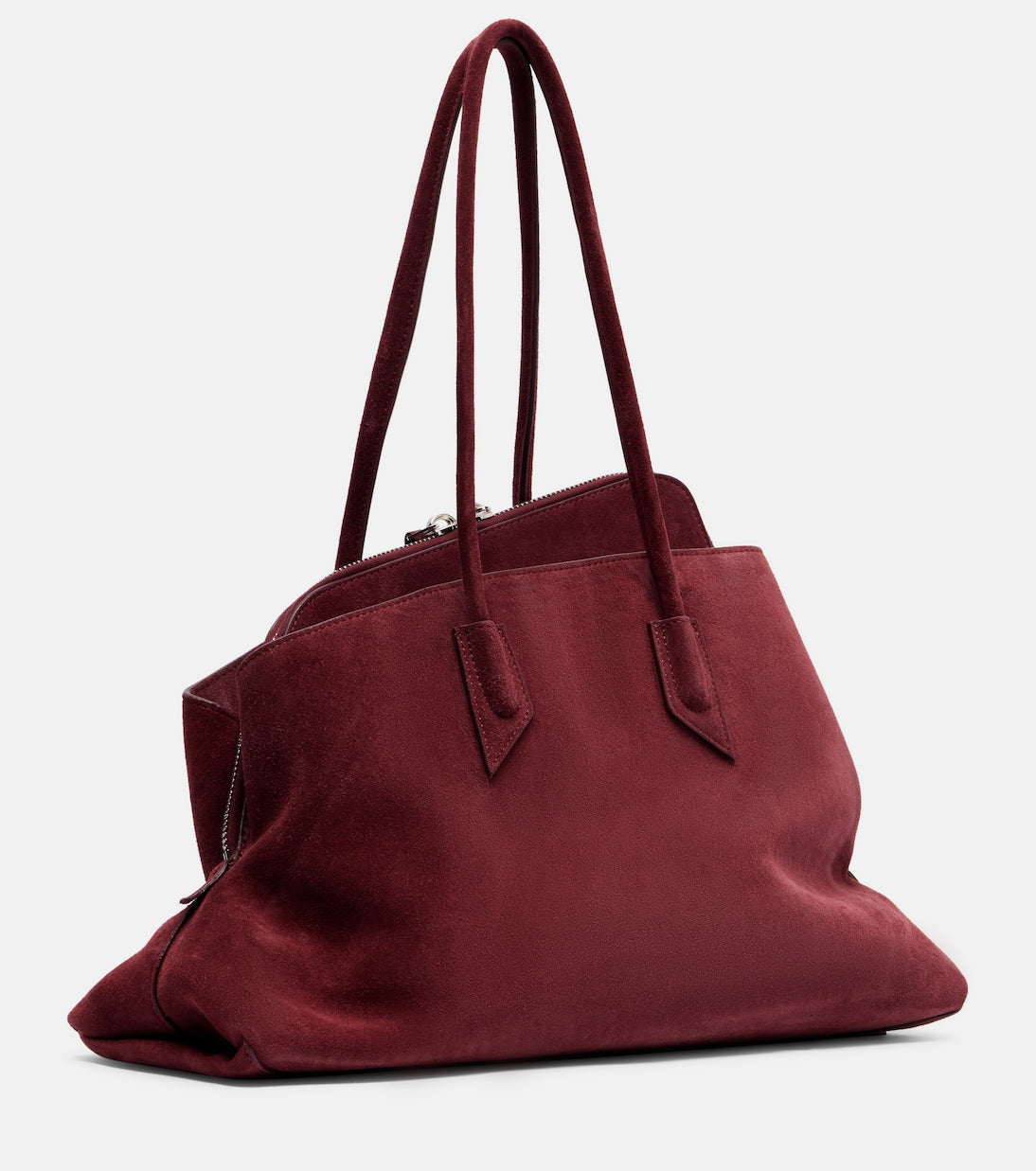 The Attico - La Passeggiata Medium suede tote bag