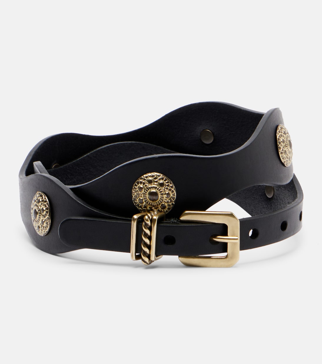 Etro - Embellished leather belt
