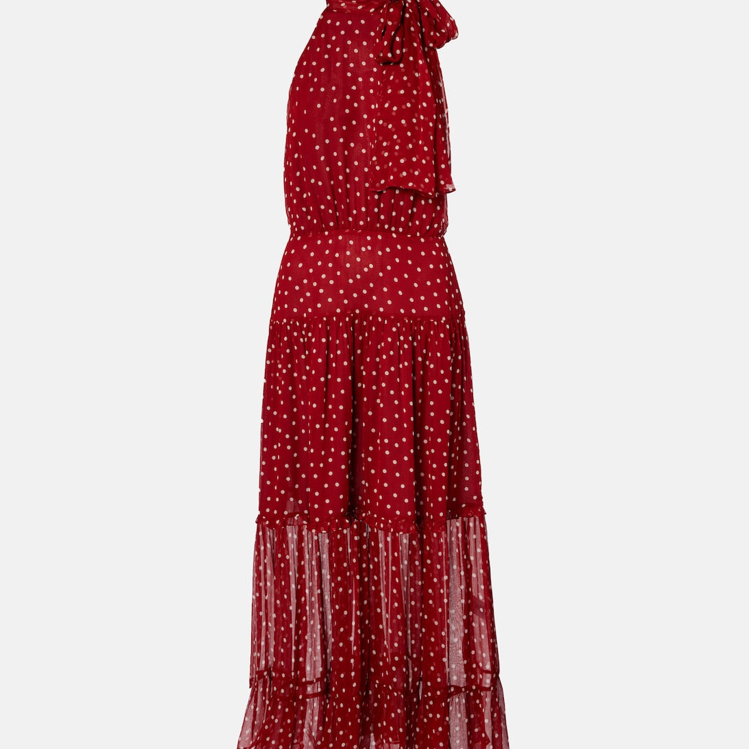 Rixo - Abi polka-dot chiffon midi dress