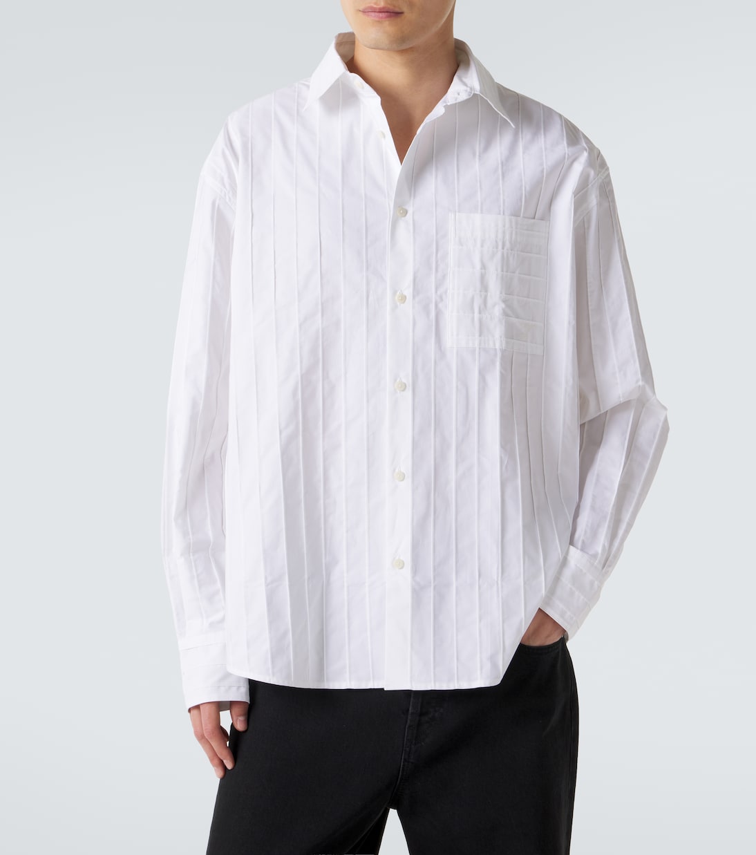 Jacquemus - Camargue embroidered striped cotton shirt