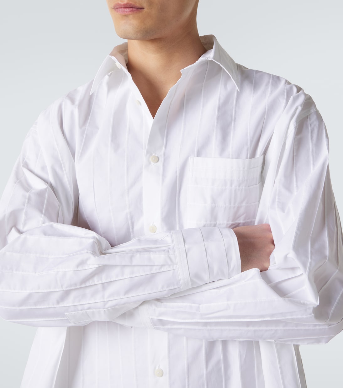 Jacquemus - Camargue embroidered striped cotton shirt