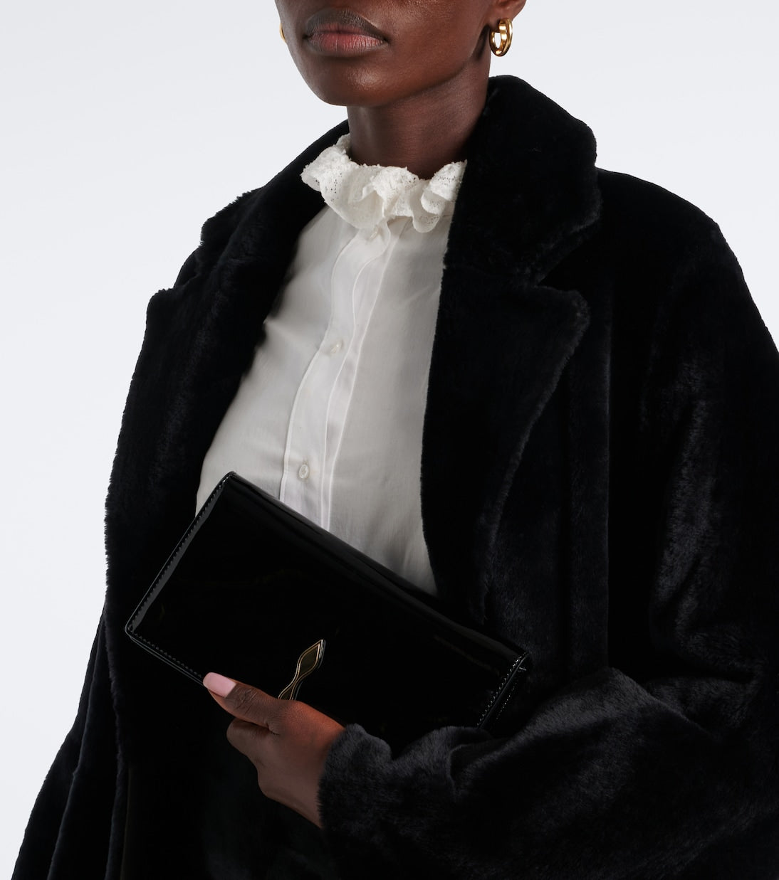 Christian Louboutin - Bettina Small patent leather clutch