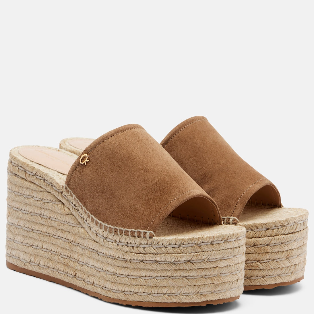 Gianvito Rossi - Suede espadrille wedges