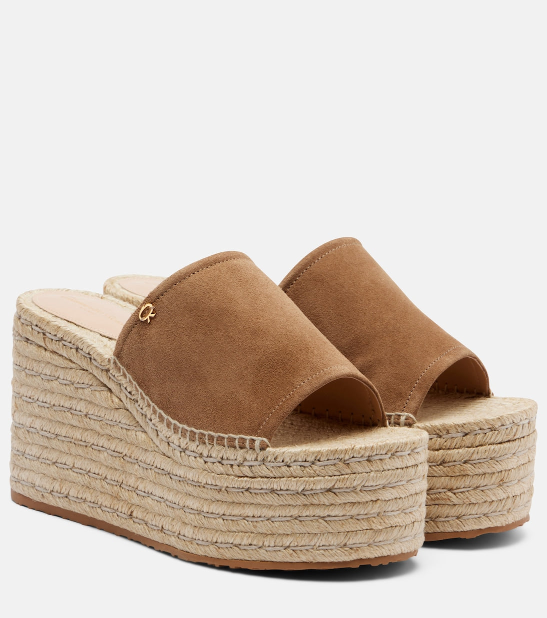 Gianvito Rossi - Suede espadrille wedges