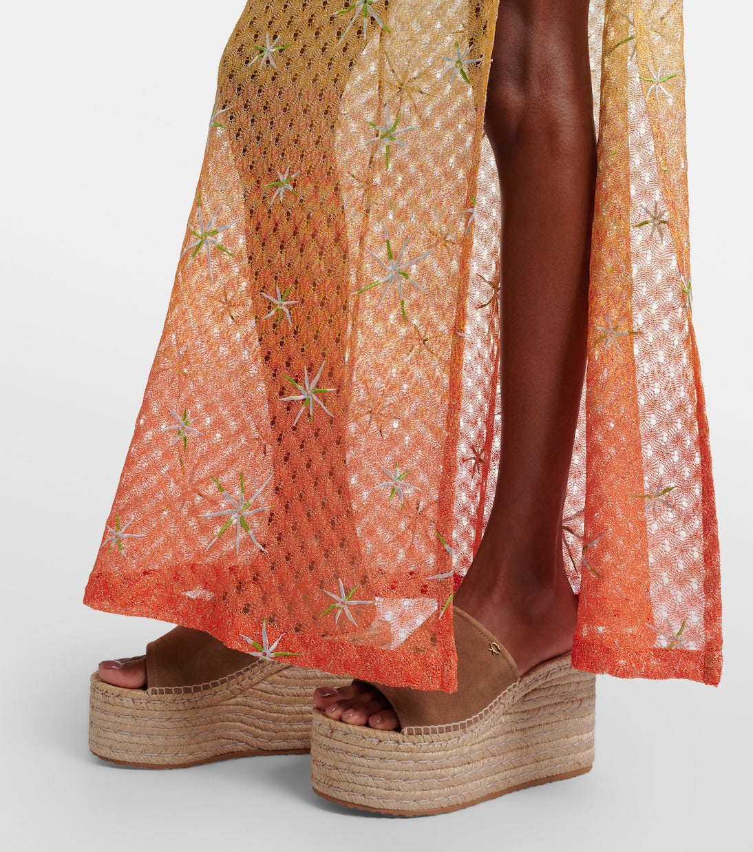 Gianvito Rossi - Suede espadrille wedges