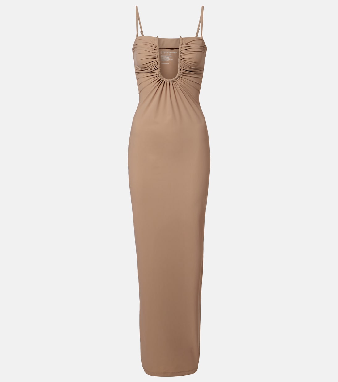 Christopher Esber - Ruched jersey maxi dress
