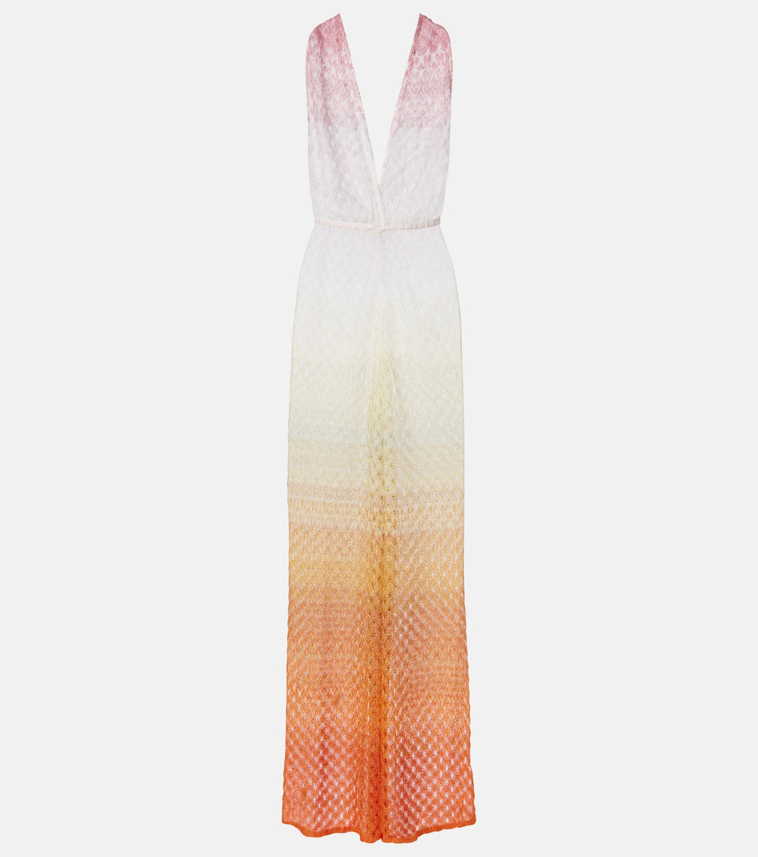 Missoni - Open-knit lamé jumpsuit