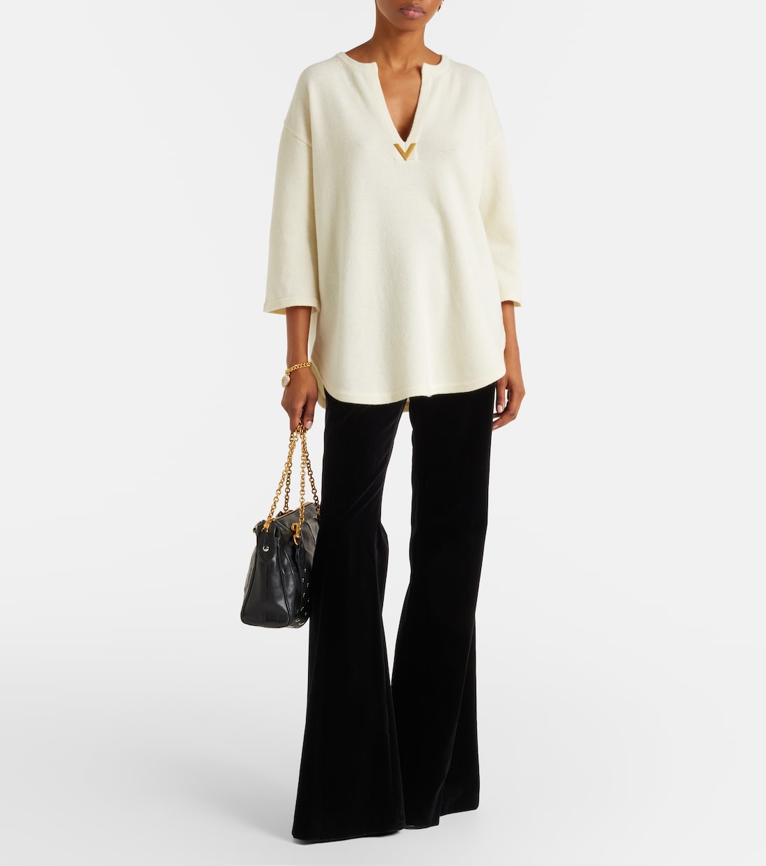 Valentino Garavani - VGold virgin wool sweater