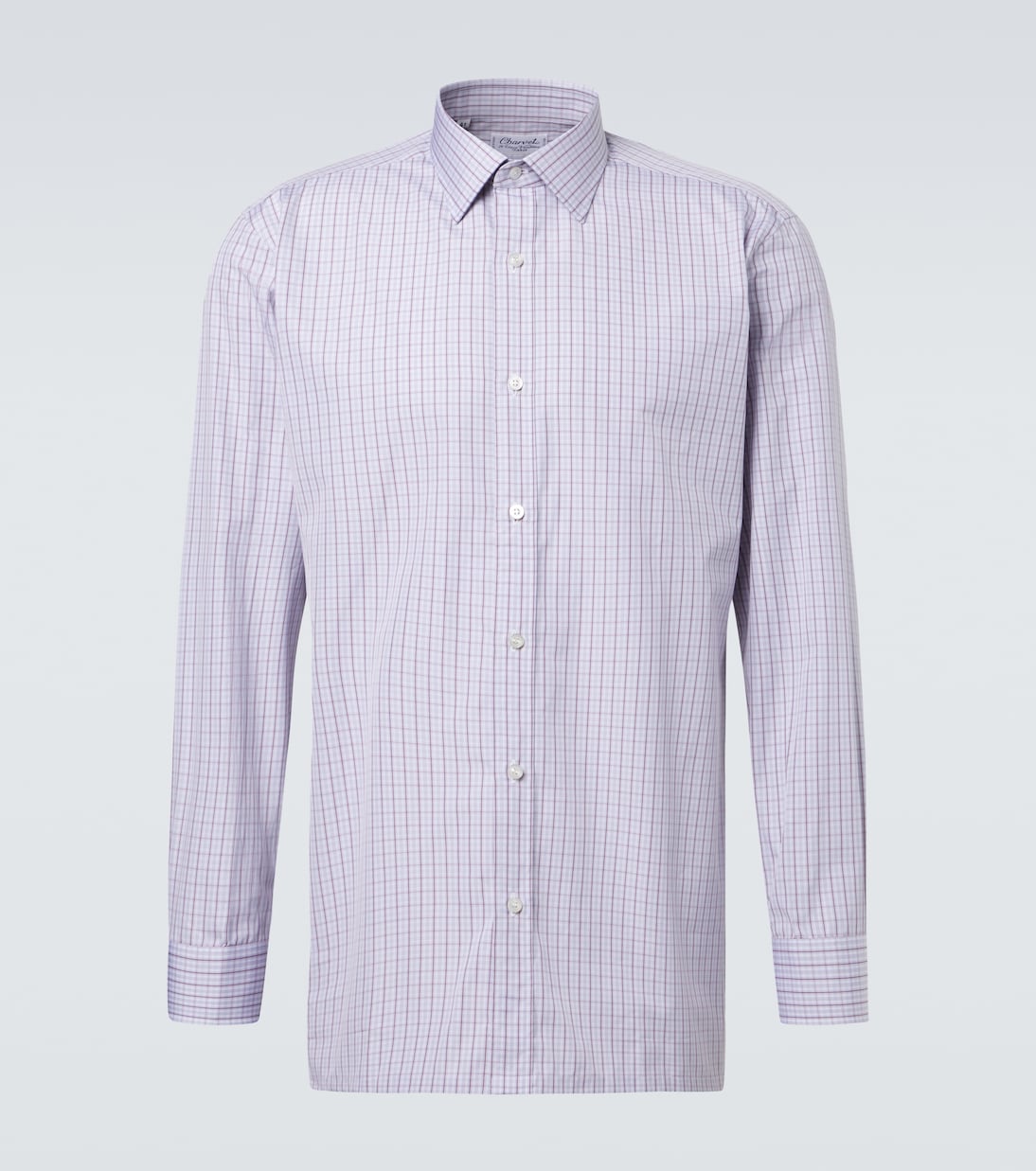 Charvet - Checked cotton poplin shirt