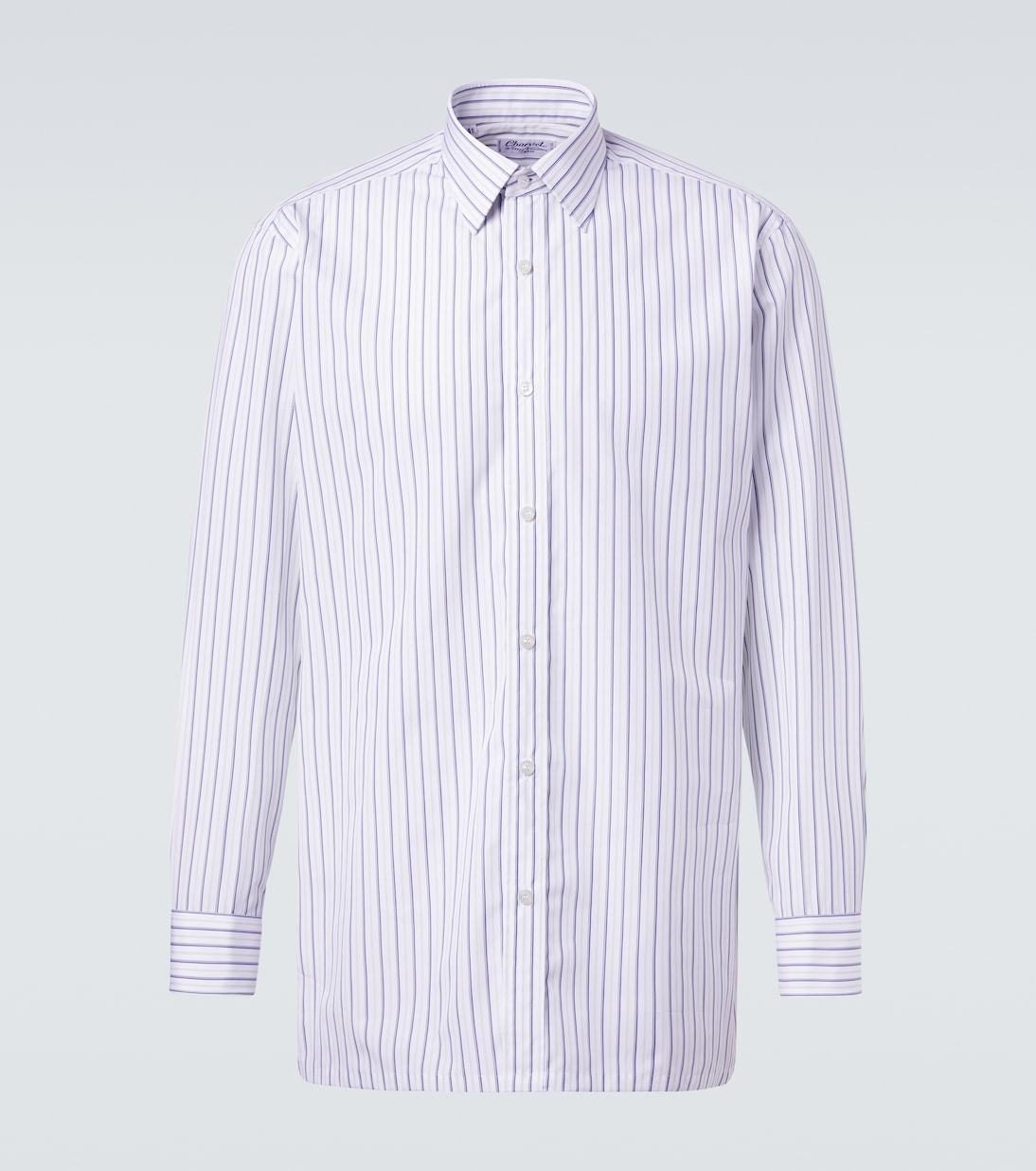Charvet - Striped cotton poplin shirt