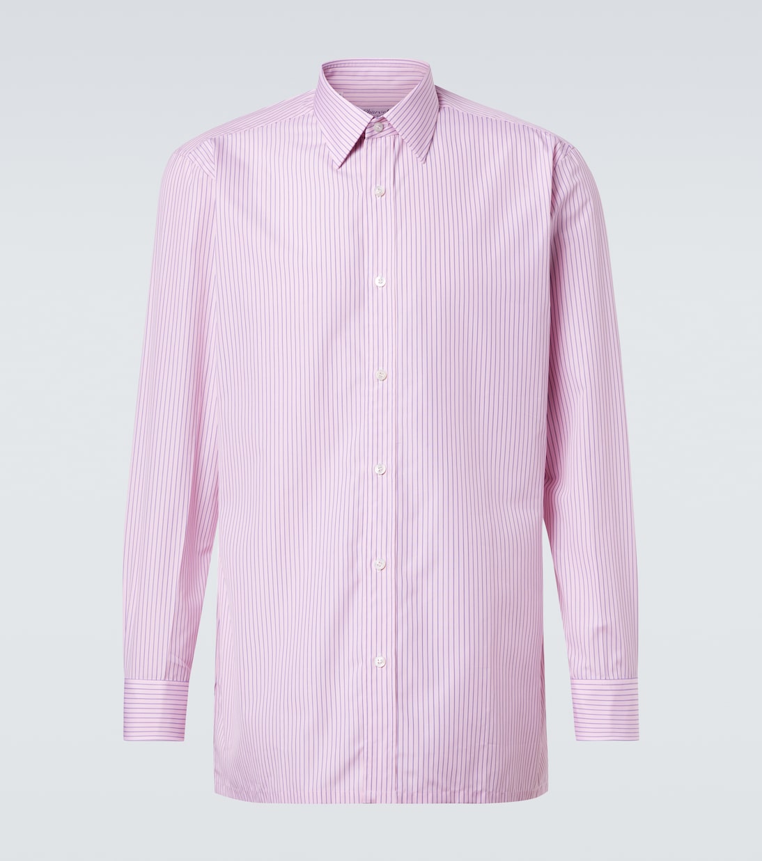 Charvet - Striped cotton poplin shirt
