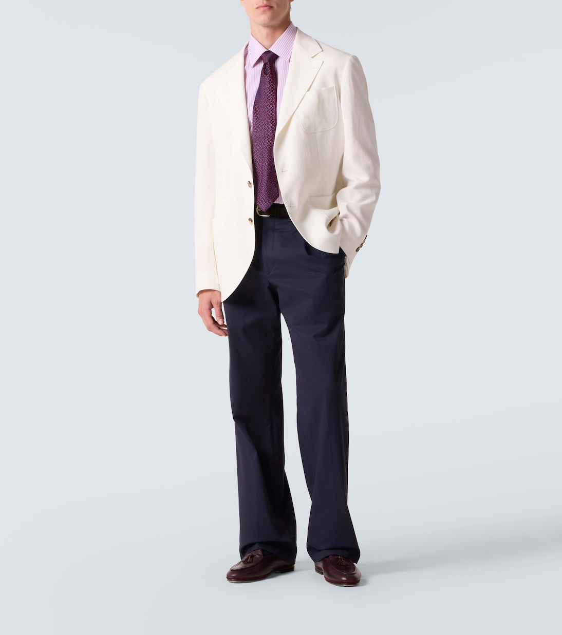 Charvet - Striped cotton poplin shirt