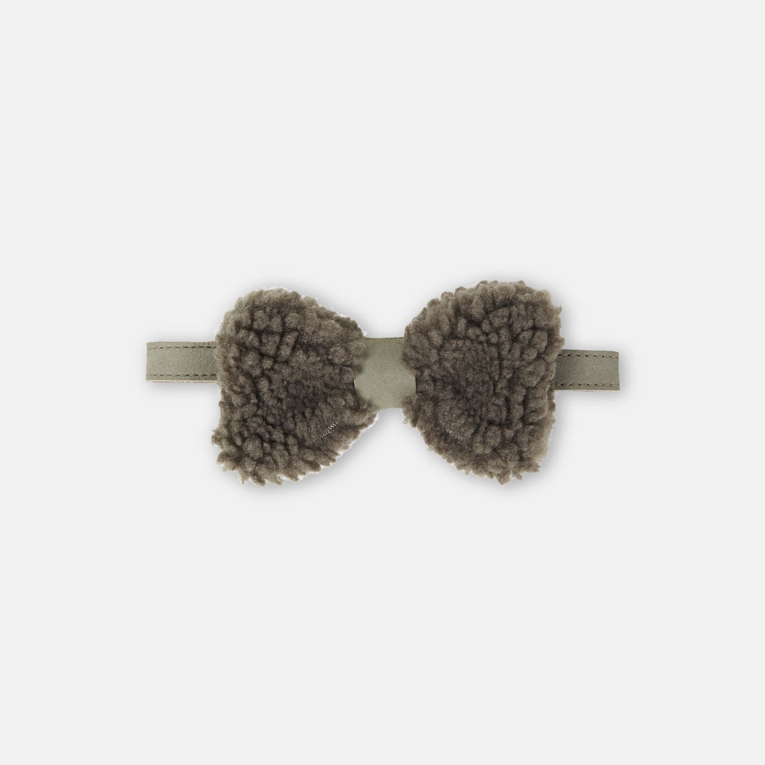 Donsje - Furro leather-trimmed teddy bow tie