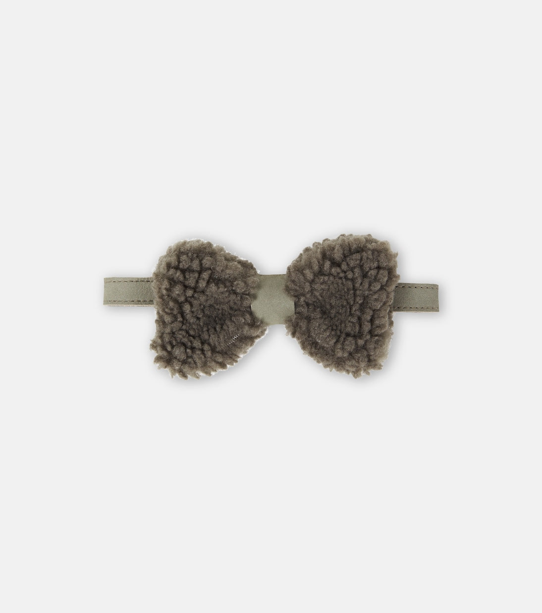 Donsje - Furro leather-trimmed teddy bow tie