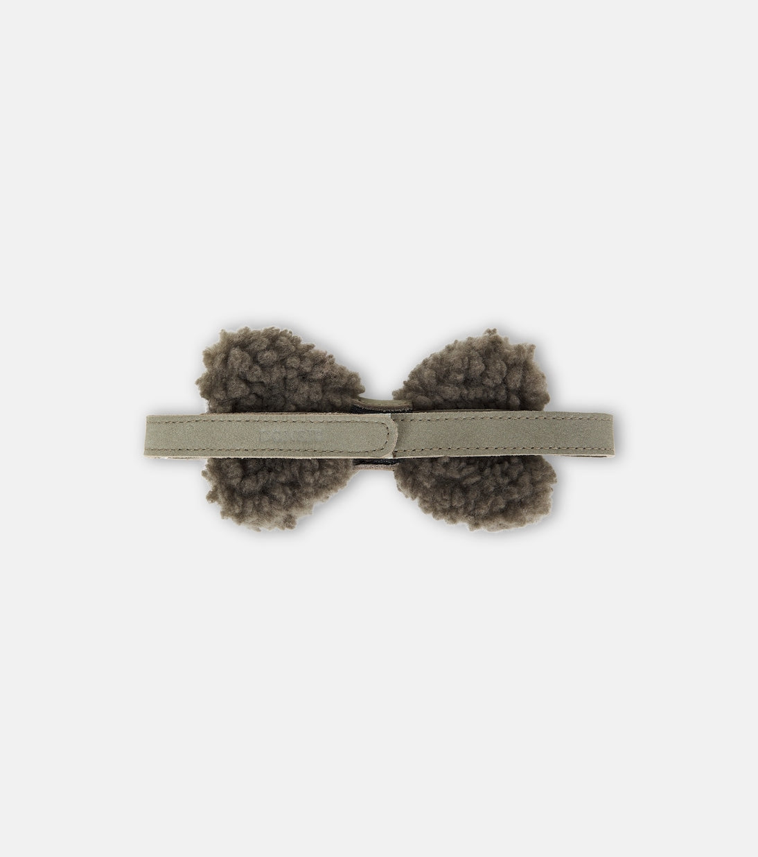 Donsje - Furro leather-trimmed teddy bow tie