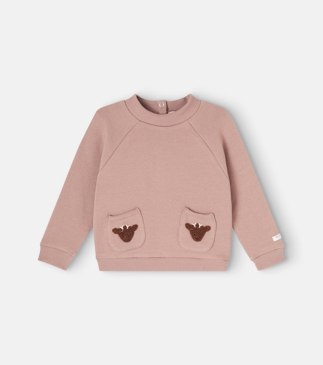 Donsje - Baby Foppe appliqué cotton sweater