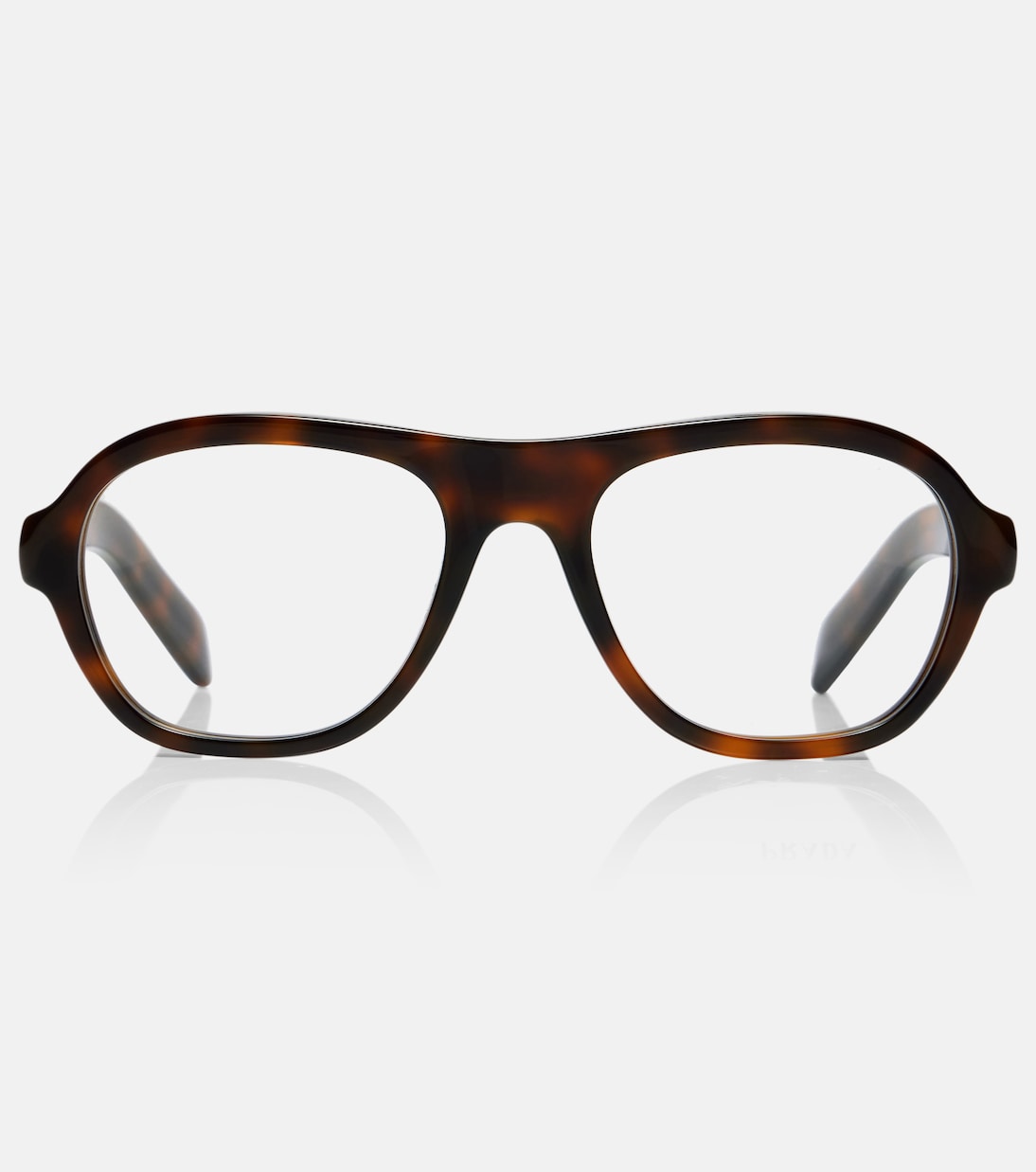 Prada - Logo aviator glasses