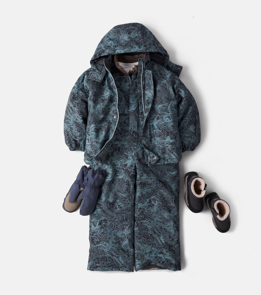 Wheat - Monta fleece-lined mittens