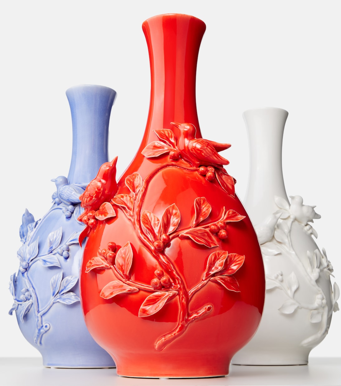 Polspotten - 3D Birds porcelain vase