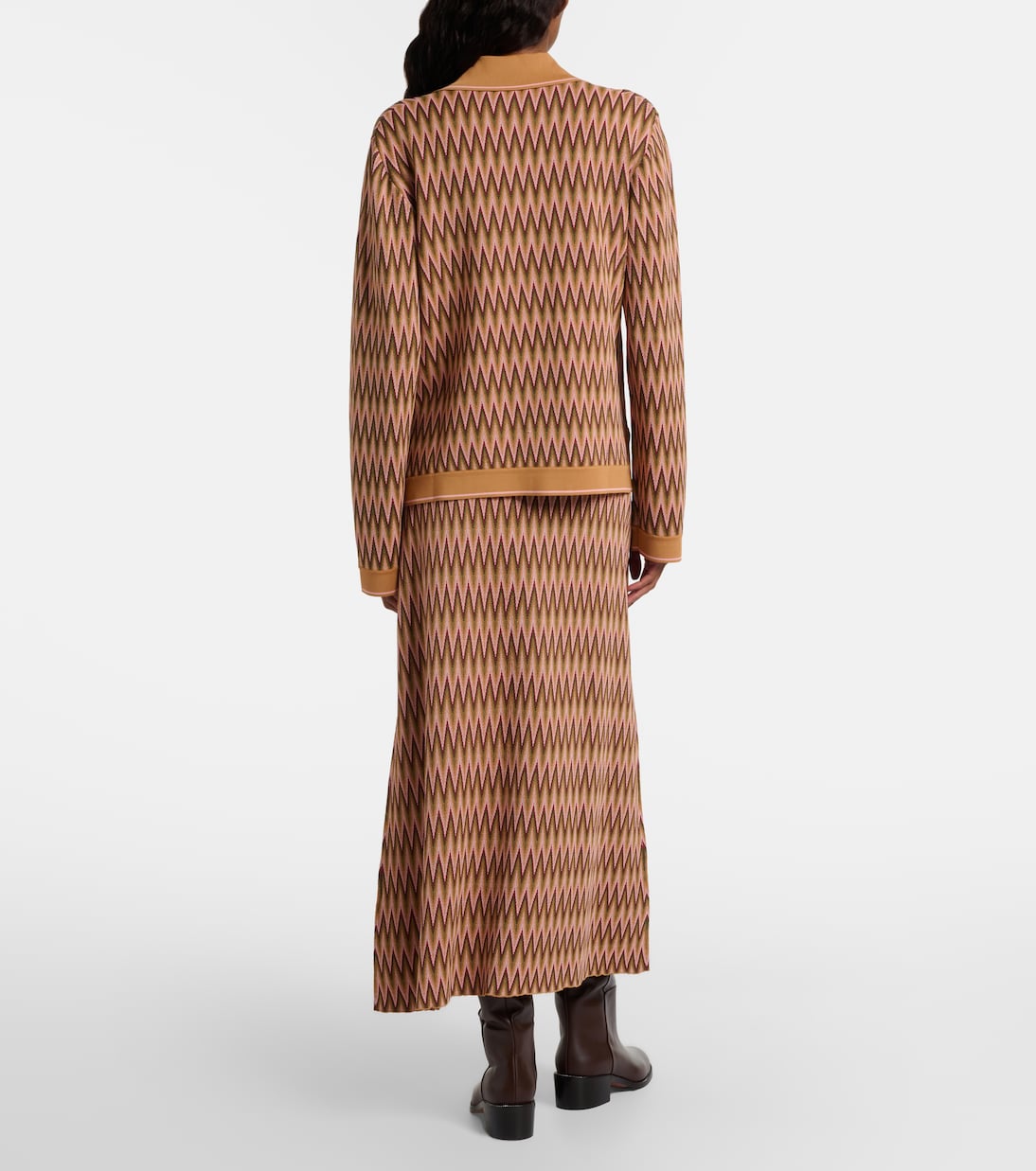 Rixo - Brandy jacquard midi skirt