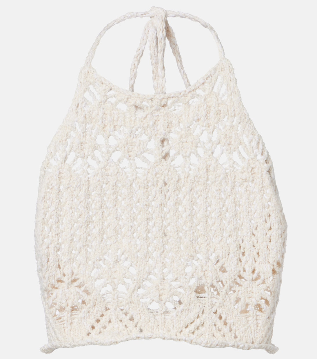 Alanui - Lagoon Romance cotton-blend crochet crop top