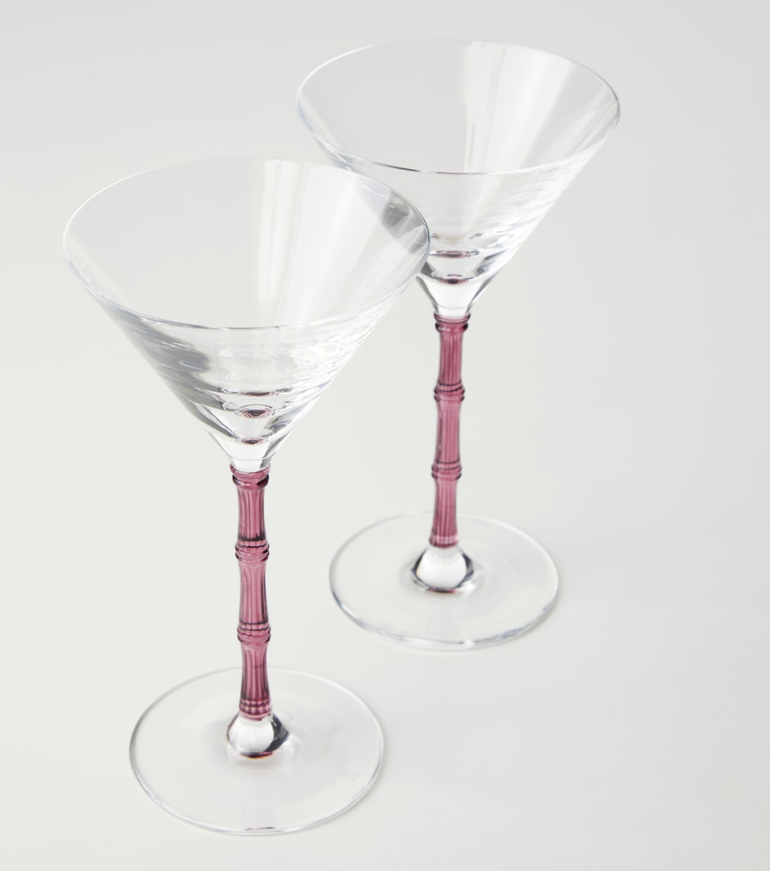 La DoubleJ - Bamboo set of 2 martini glasses