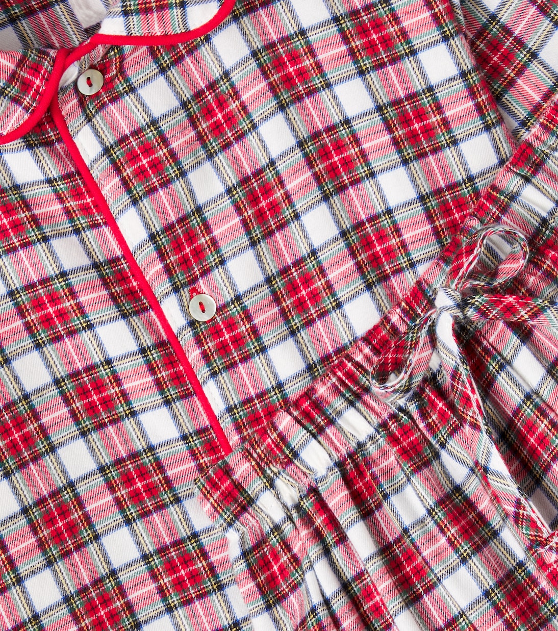 La Coqueta - Checked cotton pajamas