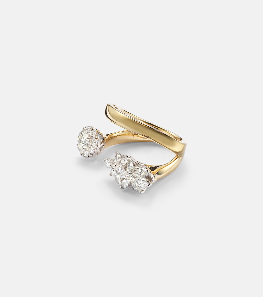 Yeprem - Golden Strada 18kt yellow and white gold ring with diamonds