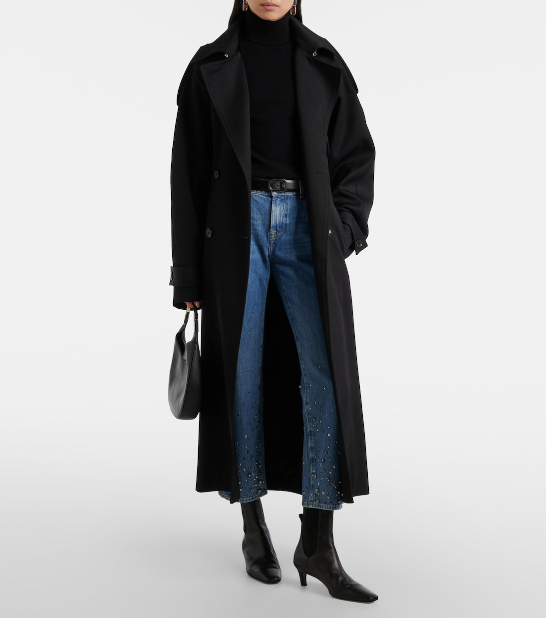 7 For All Mankind - Calie embellished cropped straight jeans