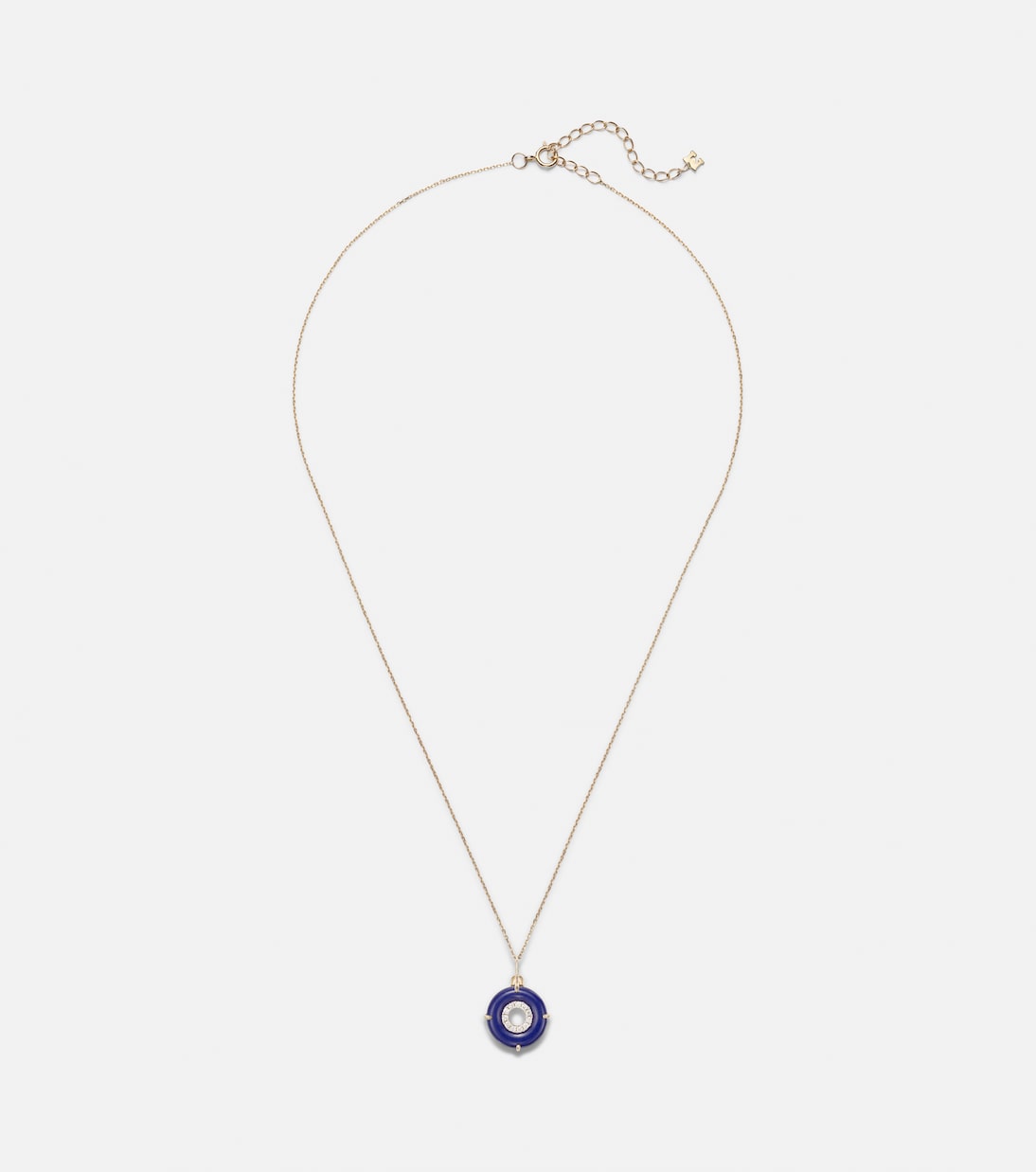 Mateo - 14kt gold pendant necklace with lapis lazuli and diamonds