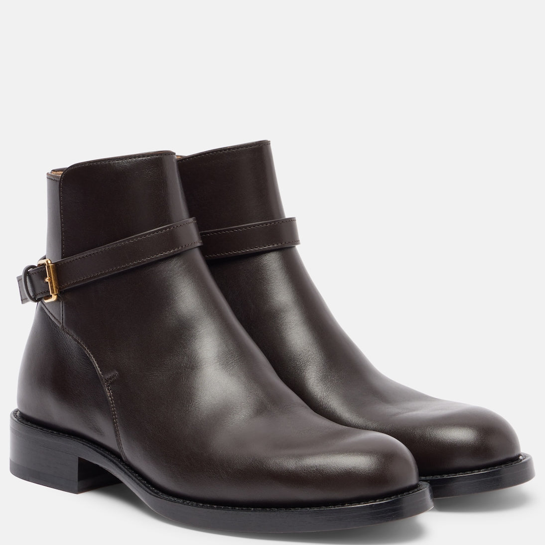 The Row - Nobilis leather ankle boots