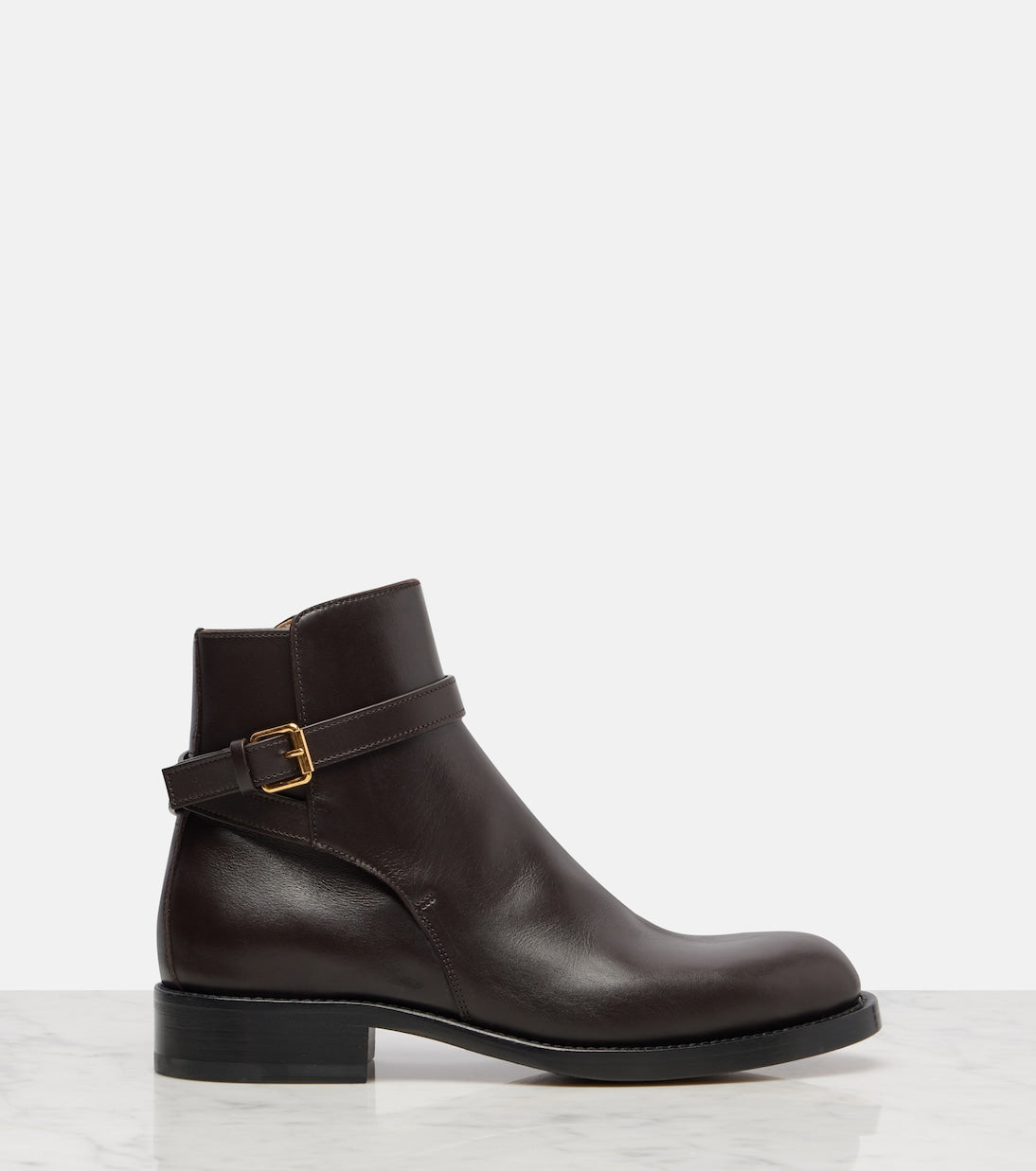 The Row - Nobilis leather ankle boots
