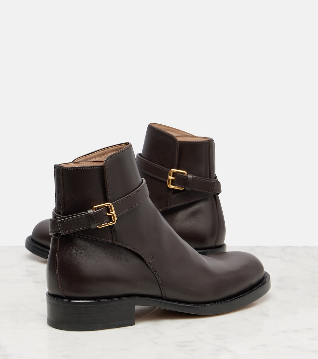 The Row - Nobilis leather ankle boots