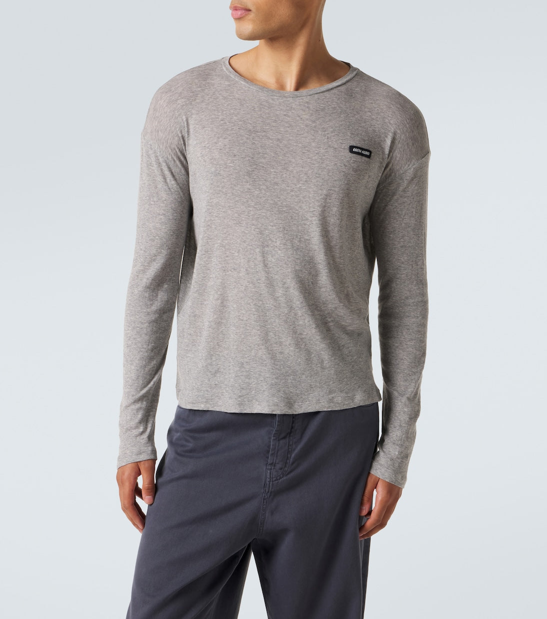 Miu Miu - Logo cotton jersey T-shirt