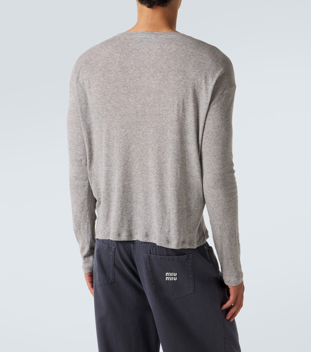 Miu Miu - Logo cotton jersey T-shirt