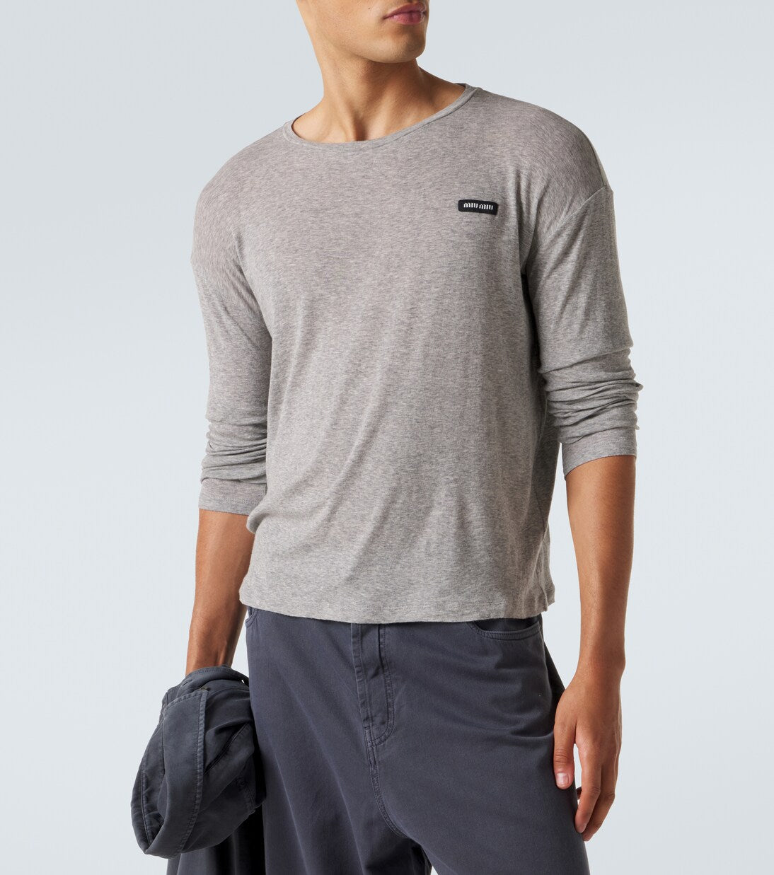 Miu Miu - Logo cotton jersey T-shirt