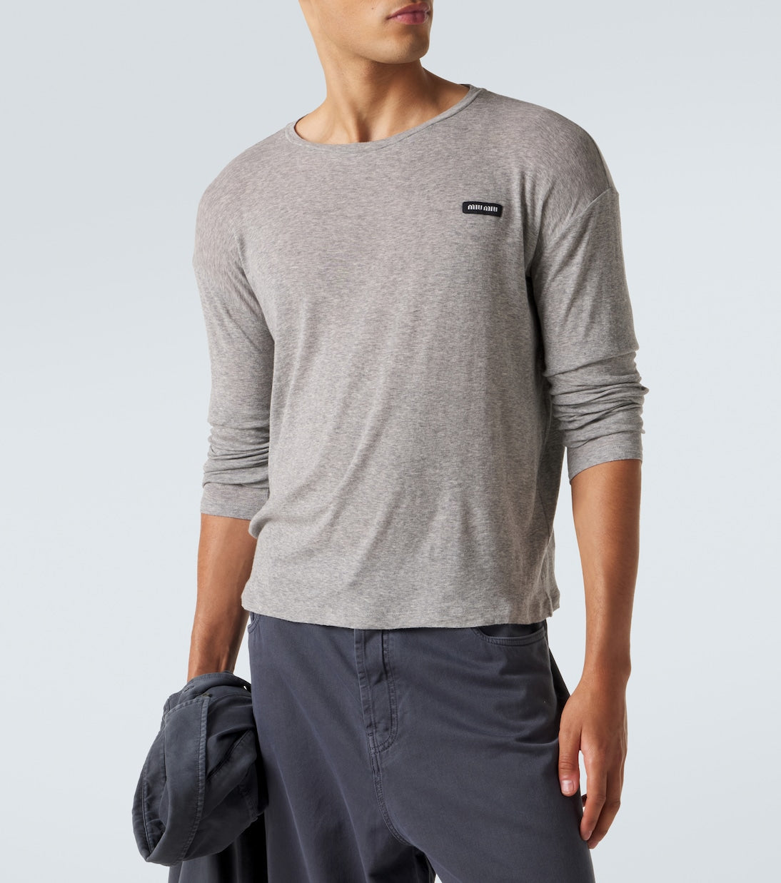 Miu Miu - Logo cotton jersey T-shirt