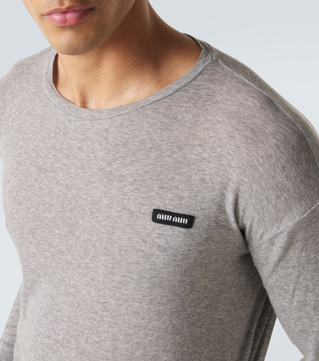 Miu Miu - Logo cotton jersey T-shirt