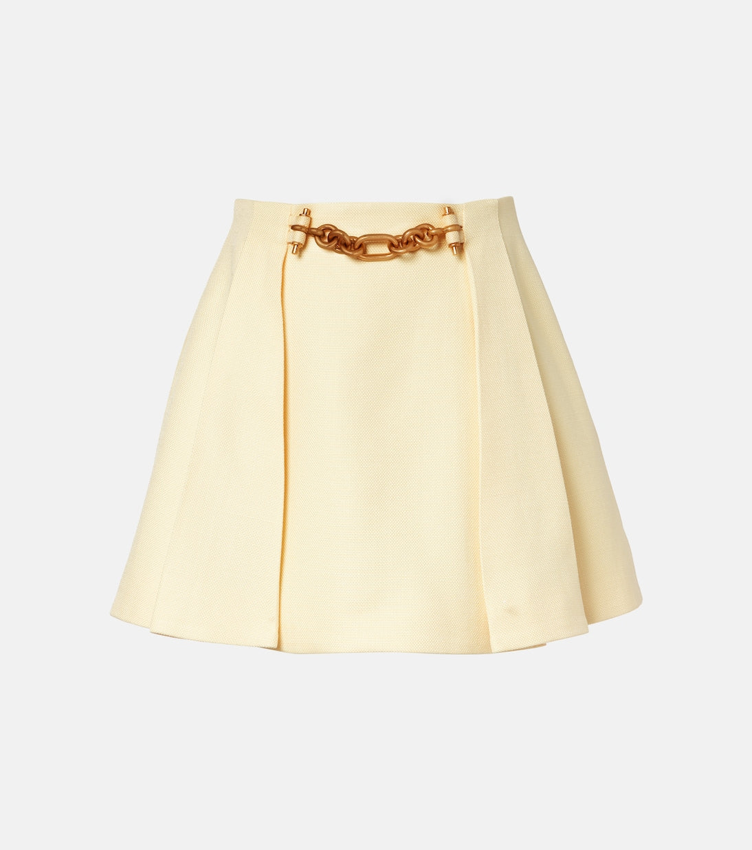 Balmain - Chain-detail pleated miniskirt