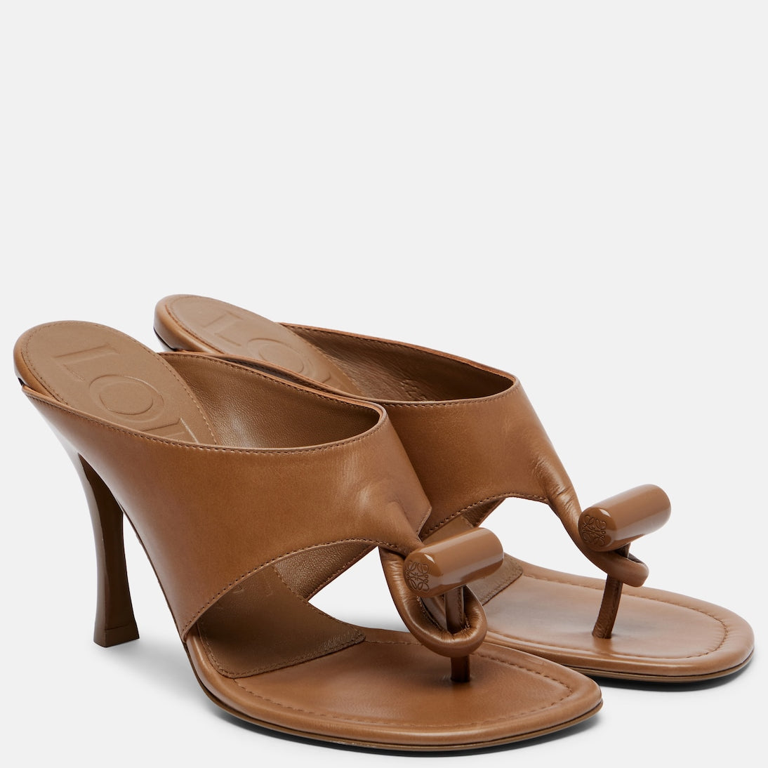 Loewe - Toggle 90 leather thong sandals