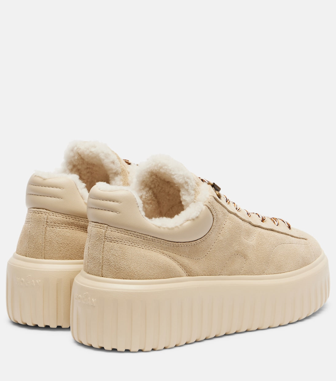 Hogan - H-Stripes suede platform sneakers
