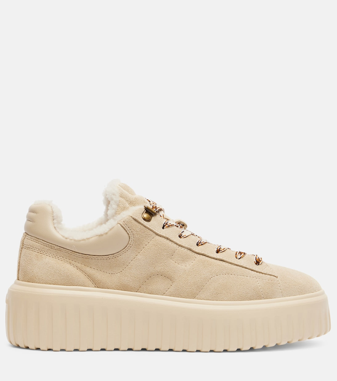 Hogan - H-Stripes suede platform sneakers